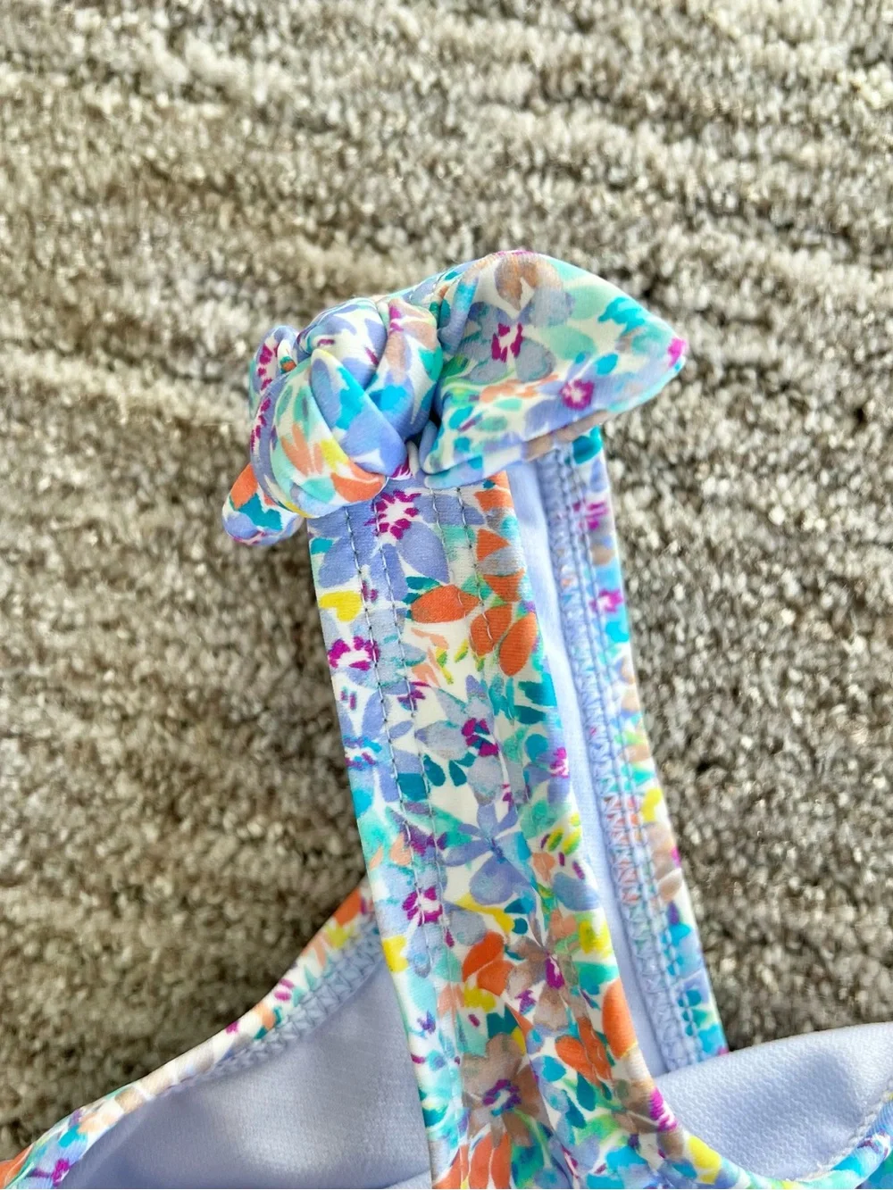 Raisins Girls Floral One Strap Swimsuit Size 8